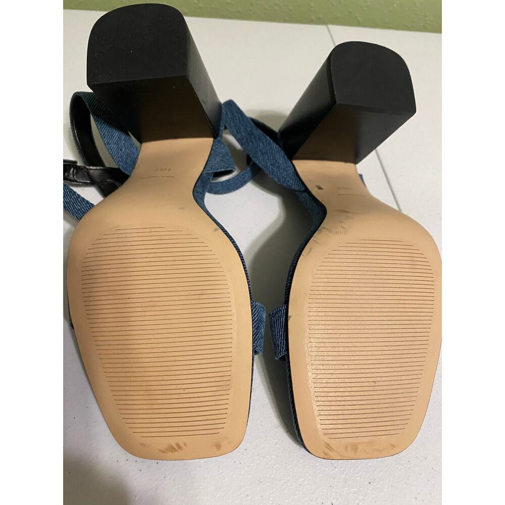 Michael Kors Merriam Denim Block Heel Sandals - Picture 5 of 5